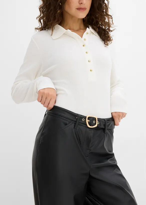 Pantalon enduit, bonprix