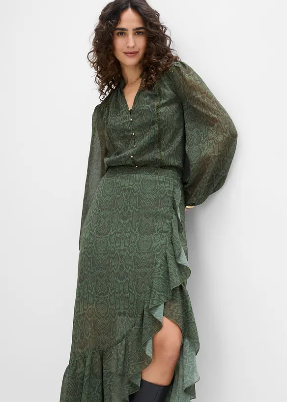 Chiffon-Rock in Wickeloptik, bonprix