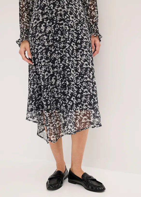 Midikleid mit asymmetrischem Saum, bonprix