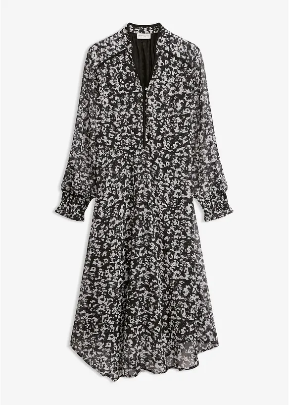 Midikleid mit asymmetrischem Saum, bonprix