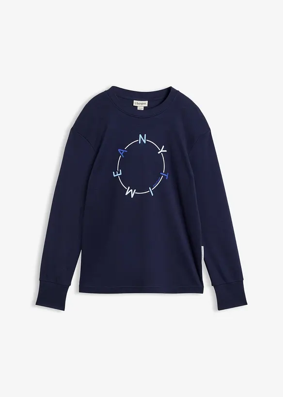 Langarmshirt mit schwerer Baumwolle, bonprix