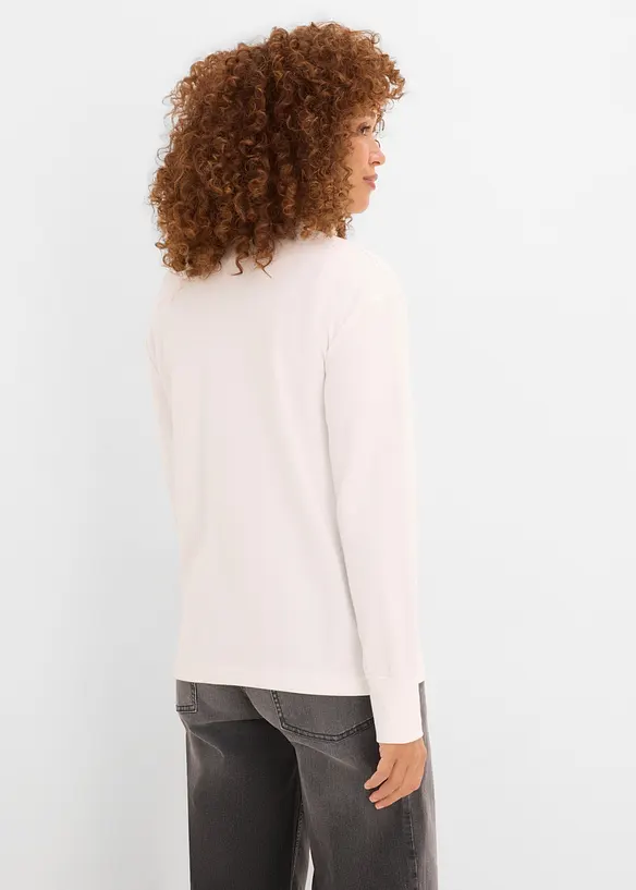 Langarmshirt mit schwerer Baumwolle, bonprix