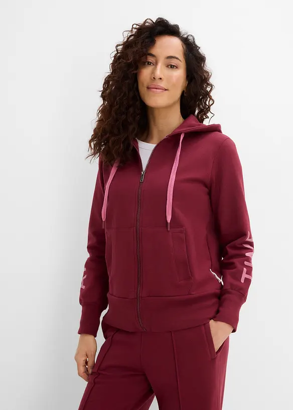 Sweat zipp&eacute; &agrave; capuche, bonprix