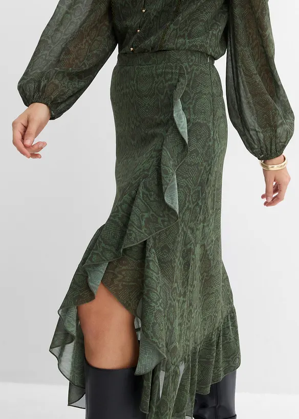 Chiffon-Rock in Wickeloptik, bonprix