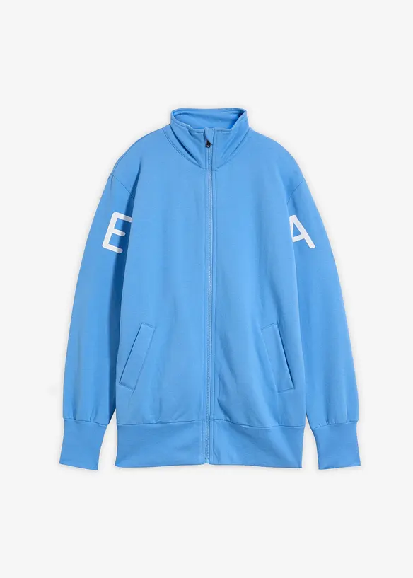 Sweat zipp&eacute; en coton extensible, bonprix