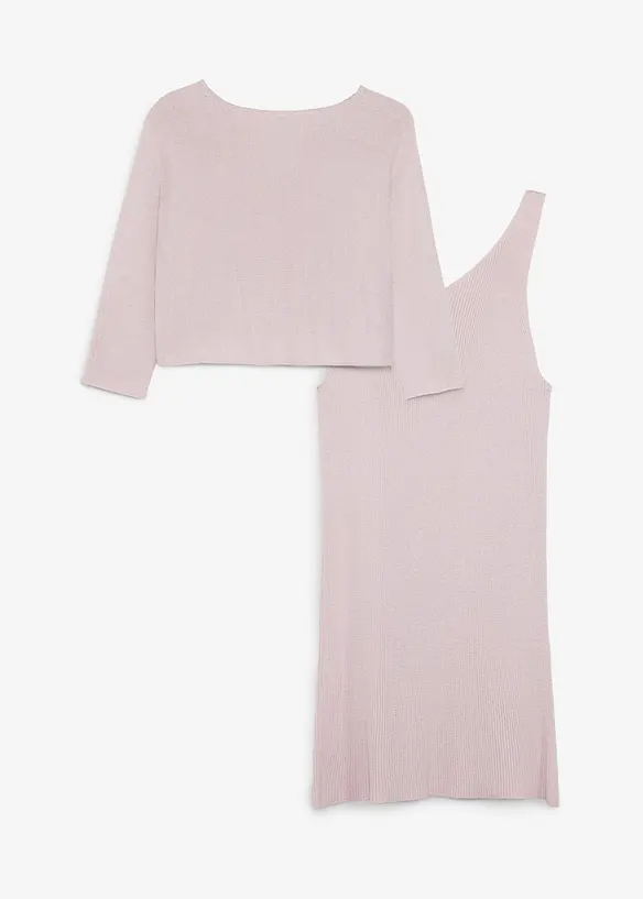 Robe et pull en maille (ens. 2 pces), bonprix