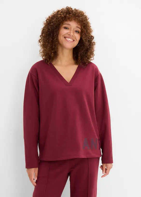 Sweatshirt aus elastischem Bio-Baumwoll-Mix, bonprix