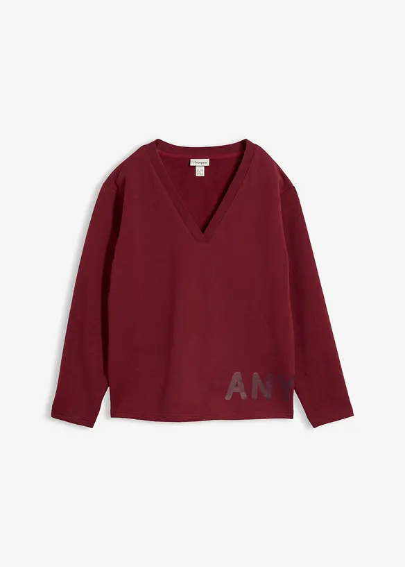 Sweatshirt aus elastischem Bio-Baumwoll-Mix, bonprix