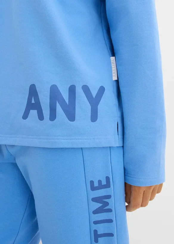 Sweat-shirt en coton extensible, bonprix