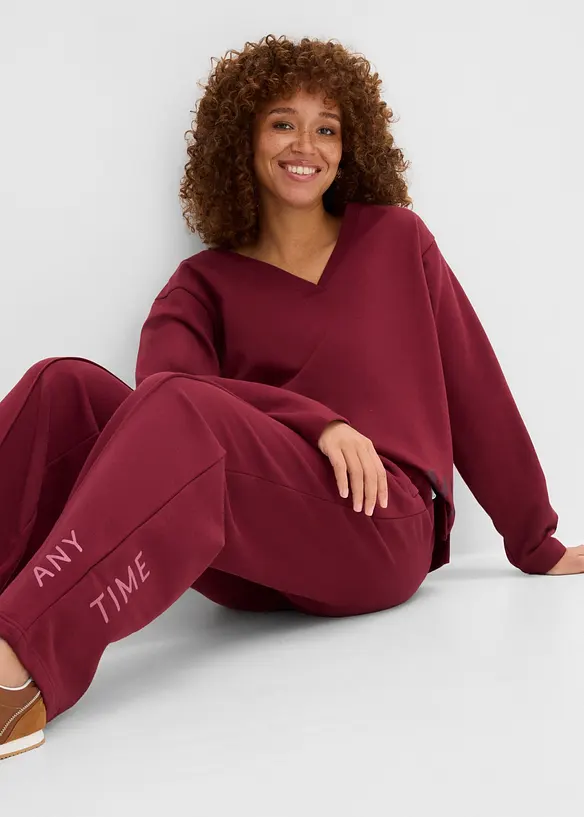 Pantalon sweat en coton extensible, bonprix