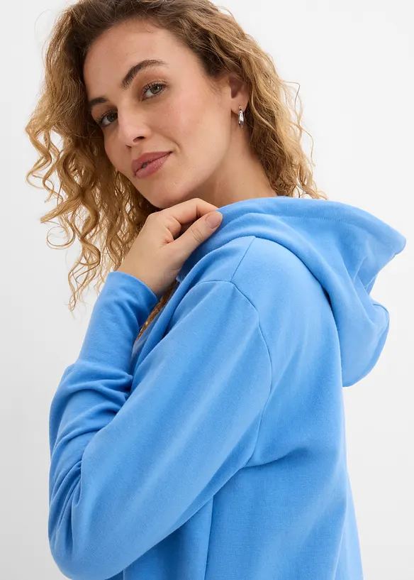 Sweat &agrave; capuche en coton extensible, bonprix