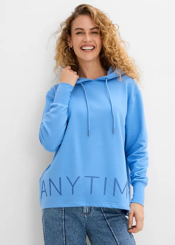 Sweat &agrave; capuche en coton extensible, bonprix