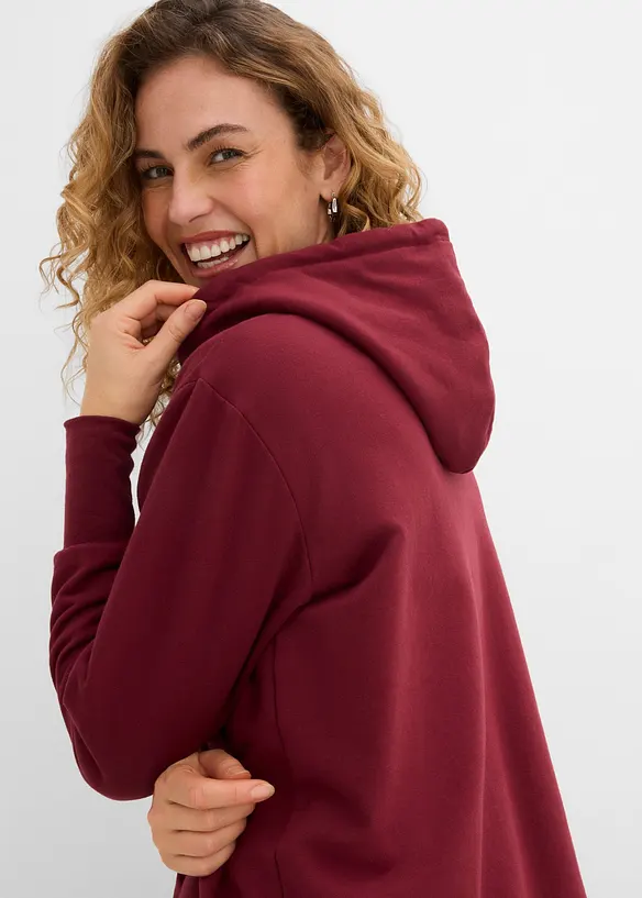 Sweat &agrave; capuche en coton extensible, bonprix