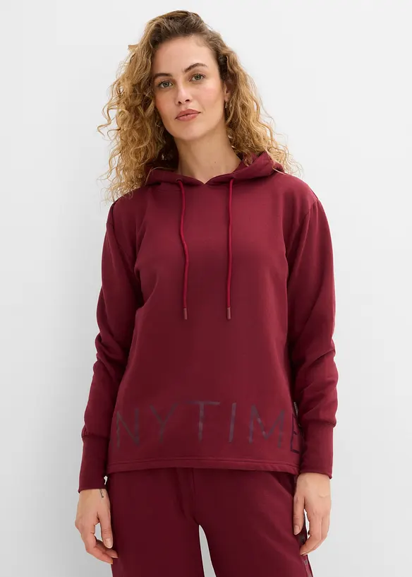 Sweat &agrave; capuche en coton extensible, bonprix