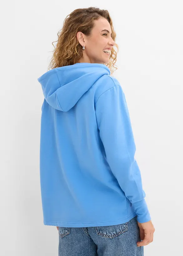 Sweat &agrave; capuche en coton extensible, bonprix