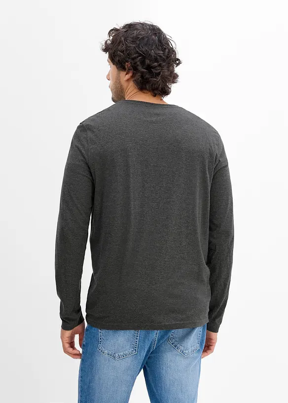 Lot de 2 T-shirts manches longues, bonprix