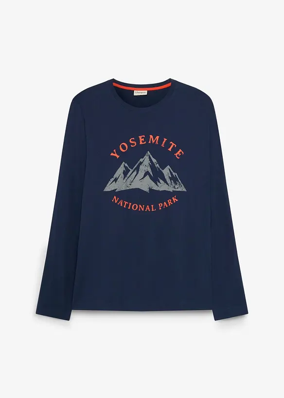 T-shirt manches longues 100% coton, bonprix