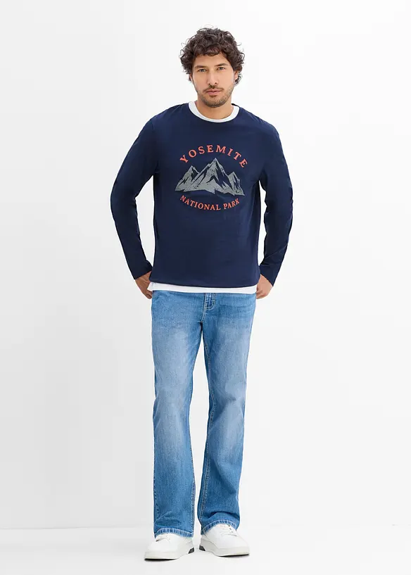 T-shirt manches longues 100% coton, bonprix