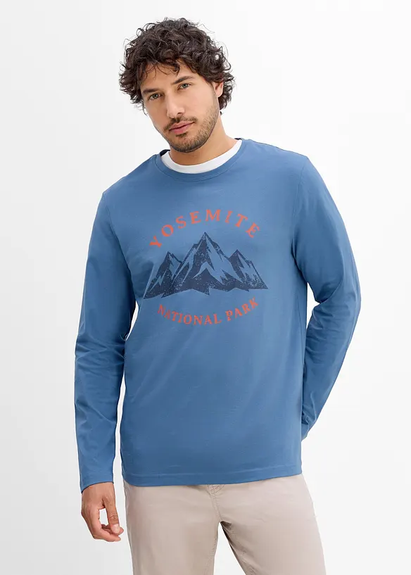 T-shirt manches longues 100% coton, bonprix