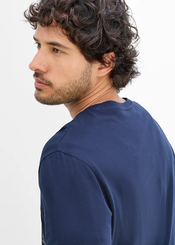 T-shirt manches longues 100% coton, bonprix