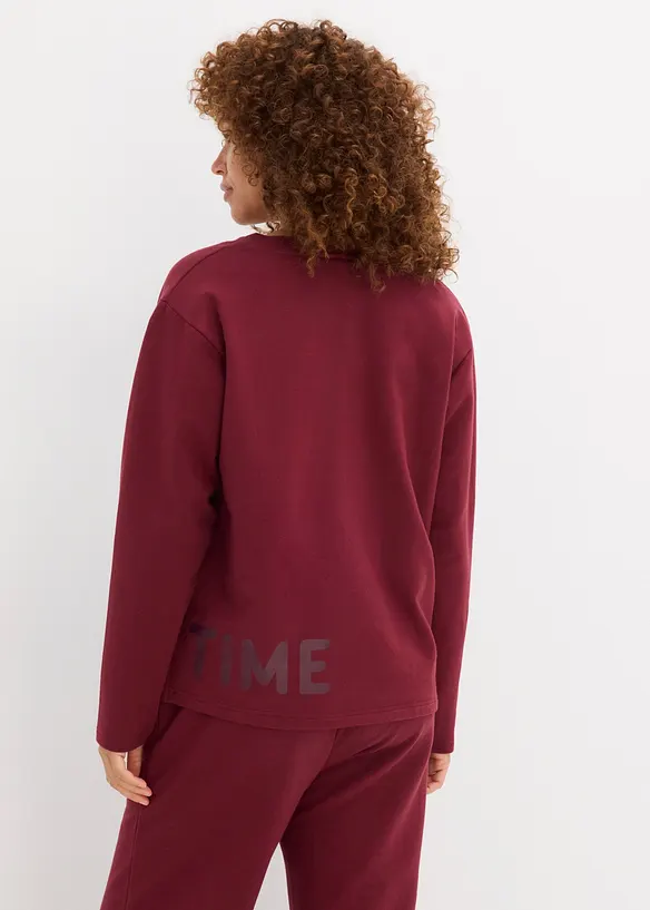 Sweatshirt aus elastischem Bio-Baumwoll-Mix, bonprix