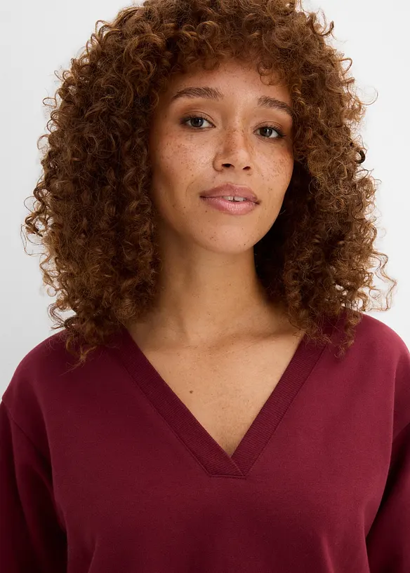 Sweatshirt aus elastischem Bio-Baumwoll-Mix, bonprix