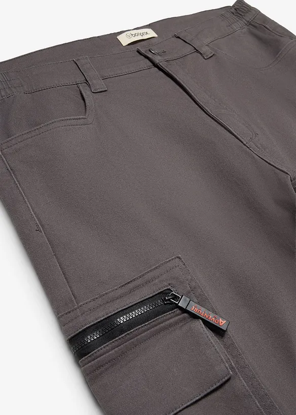 Classic Fit Stretch-Cargohose mit Dehnbund, Straight, bonprix