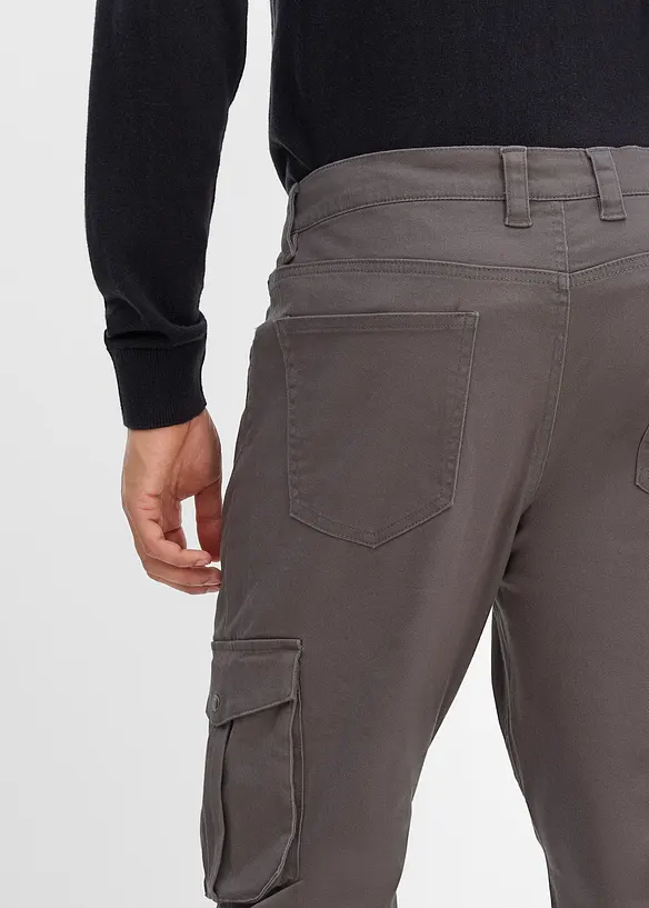 Classic Fit Stretch-Cargohose mit Dehnbund, Straight, bonprix