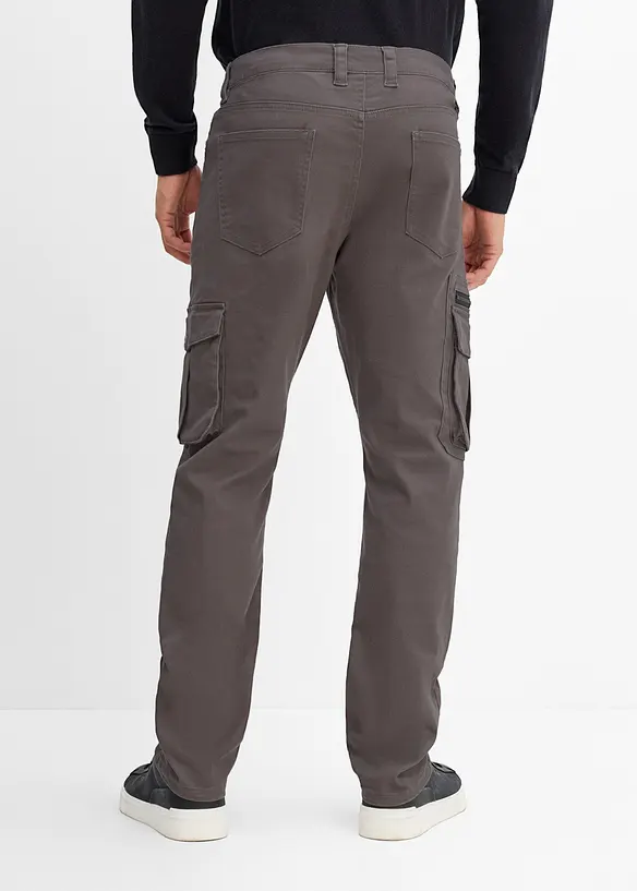 Classic Fit Stretch-Cargohose mit Dehnbund, Straight, bonprix