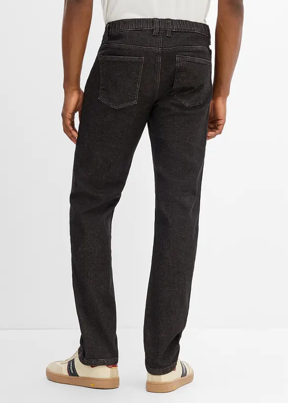 Jean Regular Fit &agrave; taille &eacute;lastiqu&eacute;e, droit, bonprix