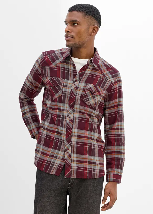 Chemisier en flanelle 100% coton, bonprix