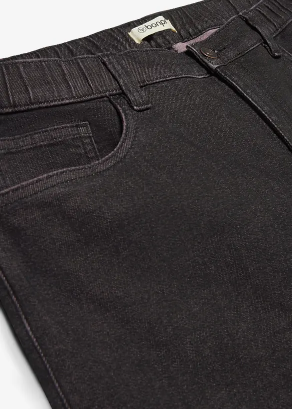 Jean Regular Fit &agrave; taille &eacute;lastiqu&eacute;e, droit, bonprix