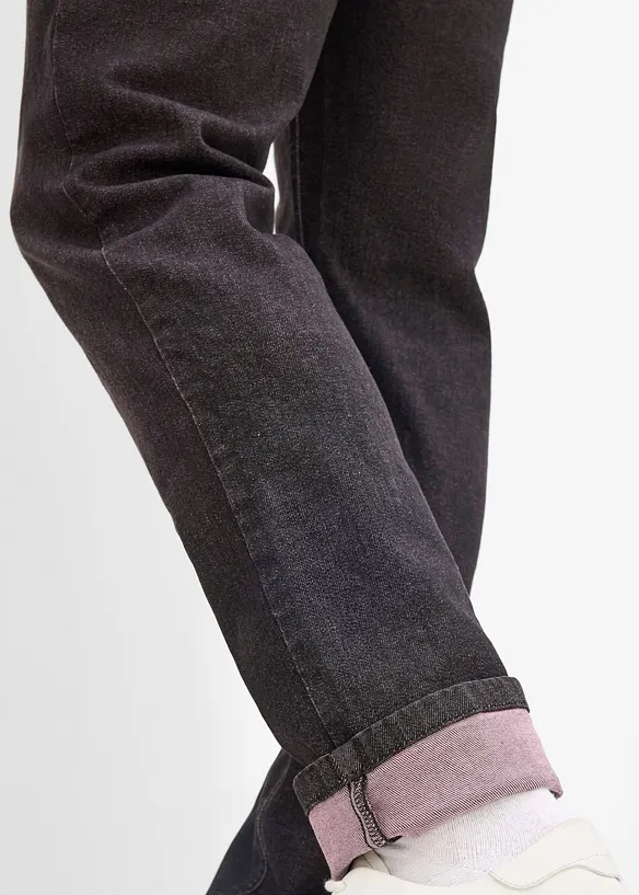 Jean Regular Fit &agrave; taille &eacute;lastiqu&eacute;e, droit, bonprix