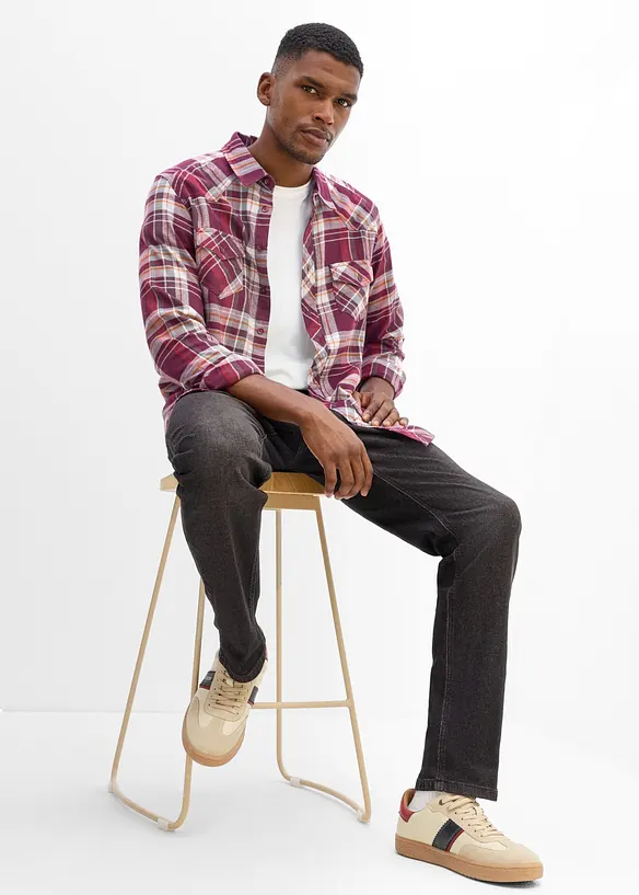 Jean Regular Fit &agrave; taille &eacute;lastiqu&eacute;e, droit, bonprix