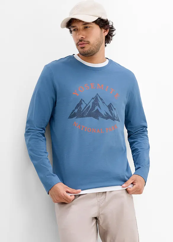 T-shirt manches longues 100% coton, bonprix