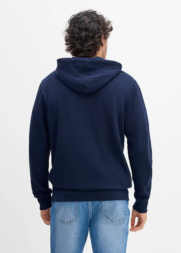 Sweat zipp&eacute; &agrave; capuche, regular, bonprix