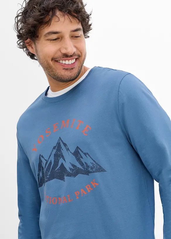 T-shirt manches longues 100% coton, bonprix