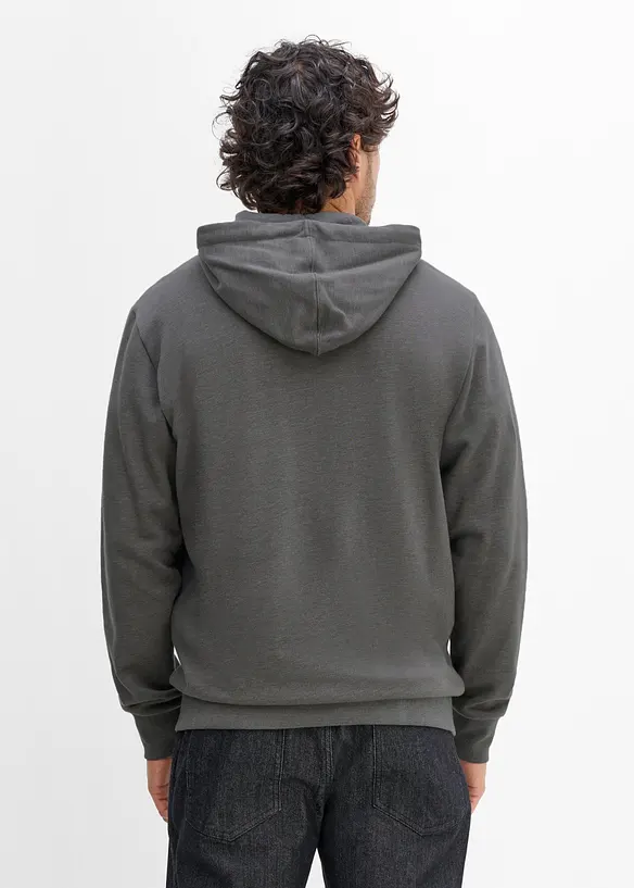 Sweat zipp&eacute; &agrave; capuche, regular, bonprix