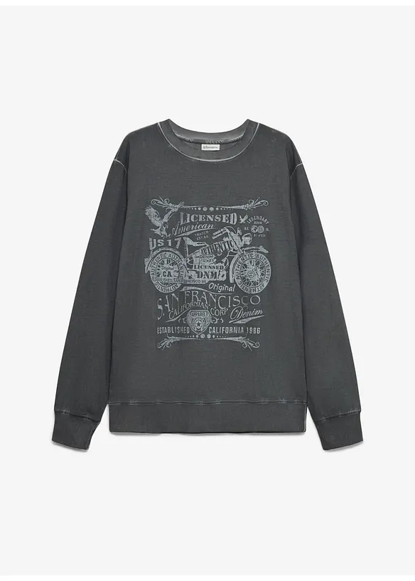 Sweat 100% coton, bonprix