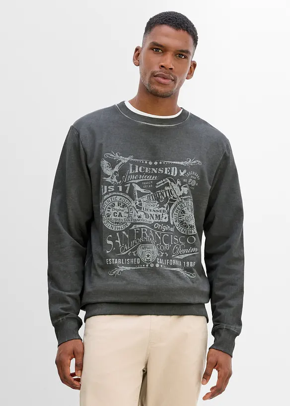 Sweat 100% coton, bonprix