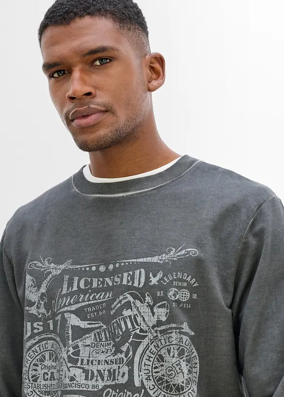 Sweat 100% coton, bonprix