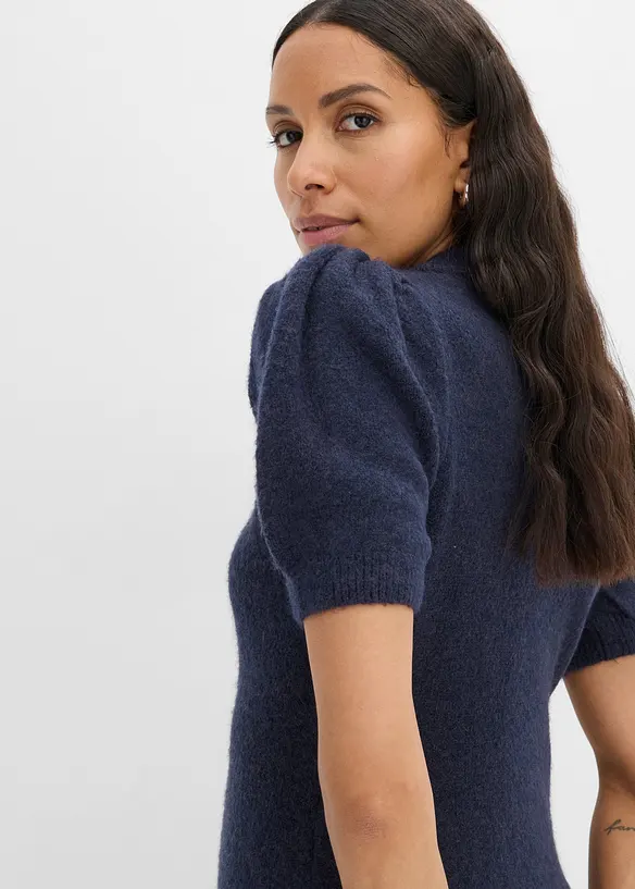 Strickkleid mit Strass-Applikation, bonprix