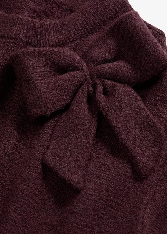 Strickkleid mit Schleifen-Applikation, bonprix