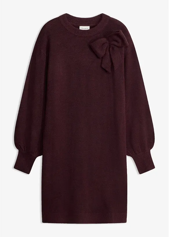 Strickkleid mit Schleifen-Applikation, bonprix