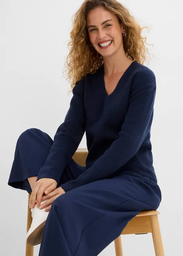 Pull &agrave; col V, bonprix