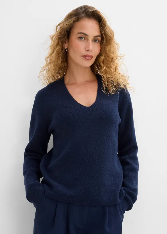 Pull &agrave; col V, bonprix