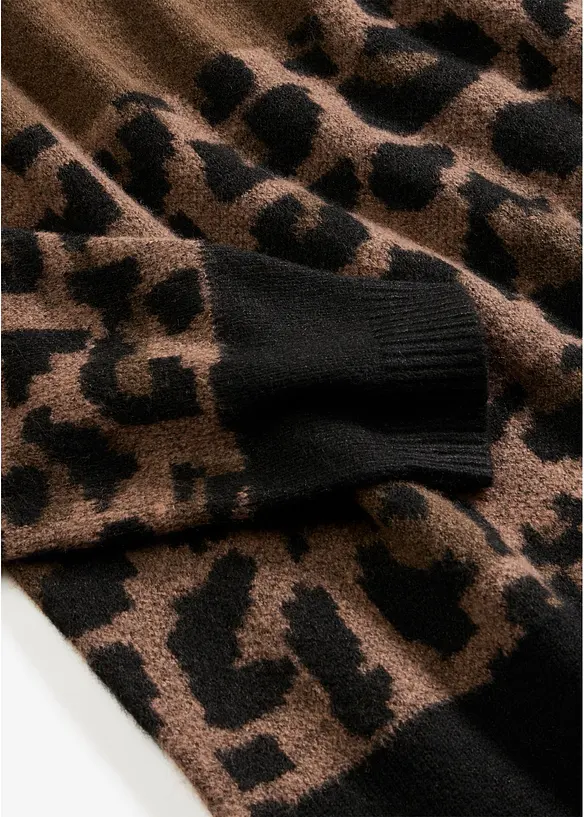 Robe en maille &agrave; motif jacquard, bonprix