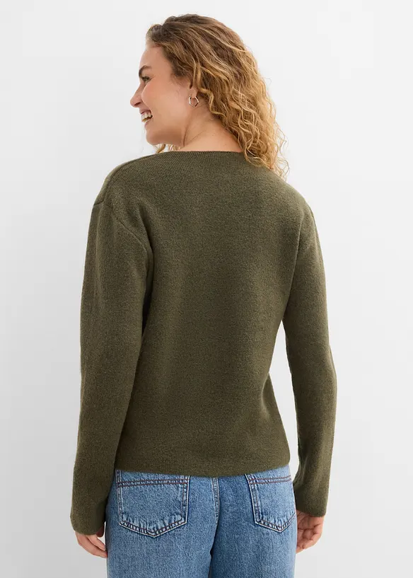 Pull &agrave; col V, bonprix