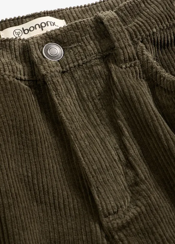 Pantalon &eacute;vas&eacute; en velours c&ocirc;tel&eacute;, bonprix