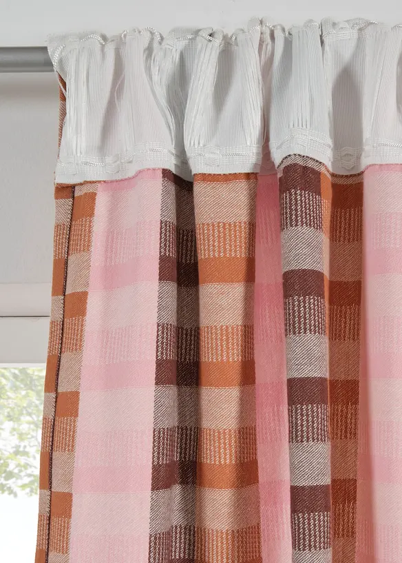 Rideau panneau jacquard en coton (1 pce), bonprix